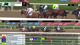 Ceiling Crusher wins Race 7 on Sunday, January 29 at Santa Anita Park