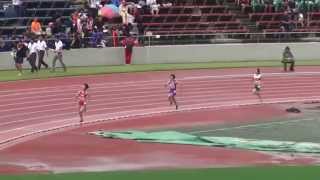 2015 北関東高校総体陸上 女子マイル 予選1組 土浦湖北・國學院栃木