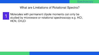 What are Limitations of Rotational Spectra? #Spectroscopy #PhysicalChemistry