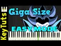 Giga Size [Deltarune: Chapter 2] by Toby Fox - Easy Mode [Piano Tutorial] (Synthesia)