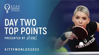 Top Points from Day 2 presented by Shuijingfang | 2022 World Team Championships Finals Chengdu