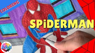 Spiderman Superhero Coloring Page | Marvel Avengers | Spidey, Peter Parker, Spider-Man, AAN Kids