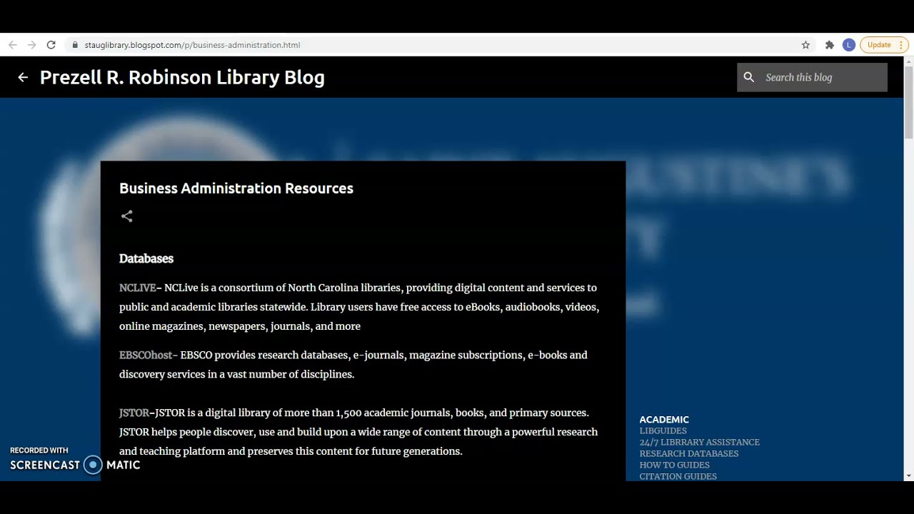 How To Use A Libguide Youtube