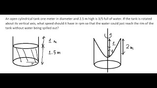 Calculus Help: An open cylindrical tank one meter in diameter and 2.5 m high is 3/5 full of water