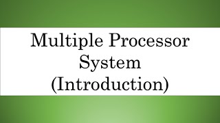 Introduction To Multiple Processor System [Bangla]