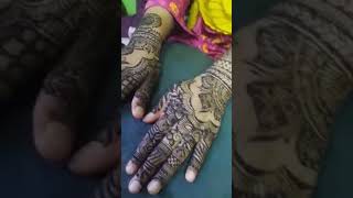 gorgeous semi bridal henna design