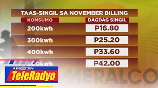 Singil ng Meralco tataas sa November billing | Headline Pilipinas