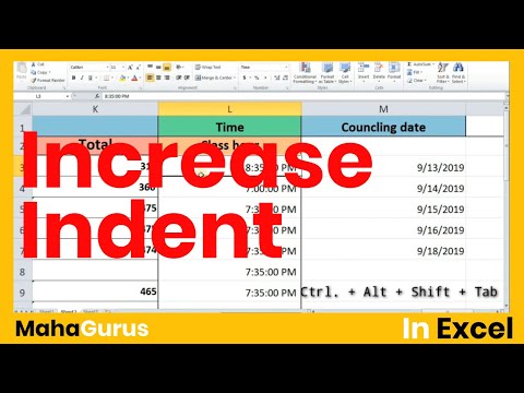 Как применить увеличение отступа в Excel — Учебное пособие по увеличению отступа в Excel