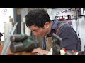 awesome leather bag craftsman’s process of making classic leather briefcase for gentleman