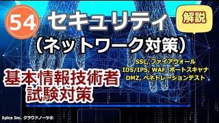 基本情報技術者試験対策 54 セキュリティ（ネットワーク対策） SSL/TLS,ファイアウォール