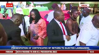 INEC Presents Certificate Of Return To Elected Lawmakers Pt.4 |Live Event|