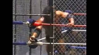 Jimmy Superfly Snuka Jumps Off The Top Of The Steel Cage Vs Muraco At Madison Square Garden 10/17/83