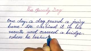 Beautiful Writing in English Cursive