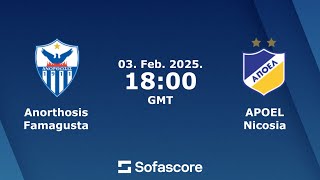 Anorthosis vs APOEL Nicosia LIVE 🔴 | Cyprus League 2024/25 | Games