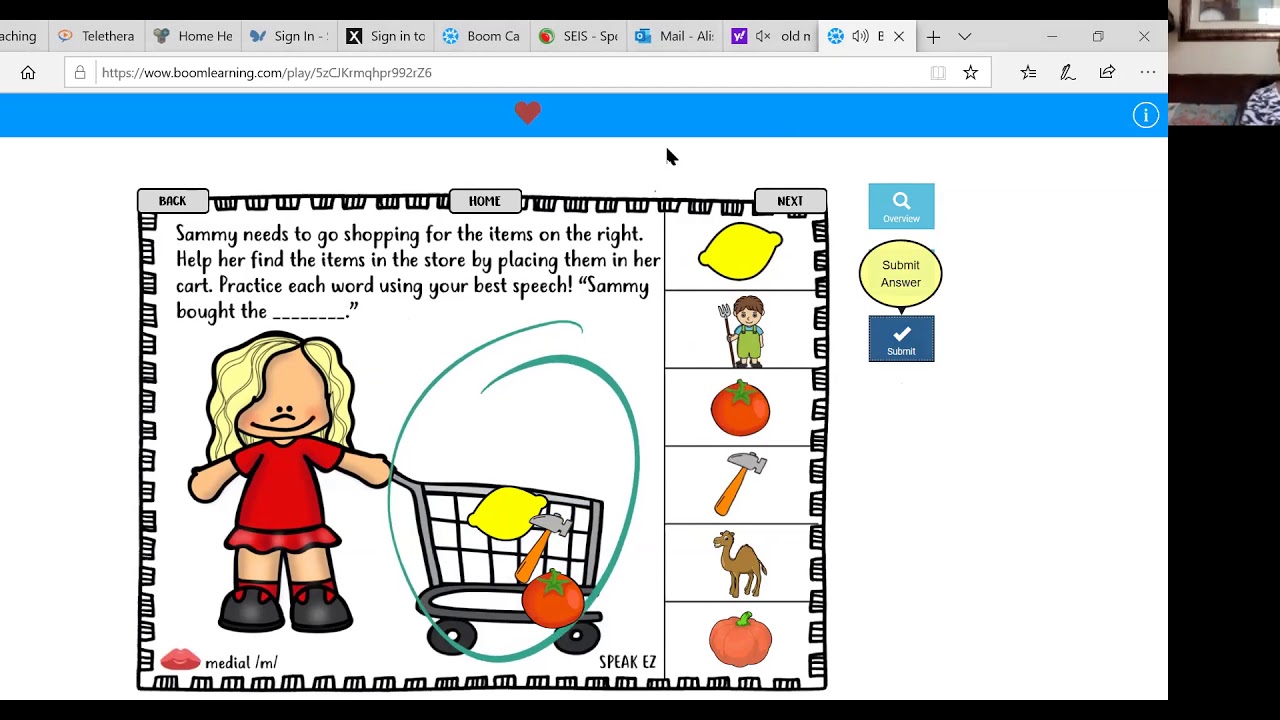 Speech Therapy Teletherapy Session Youtube