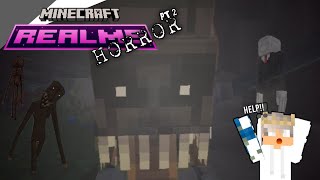 Tolong... Saia hampir di kokop herobrine || MINECRAFT REALMS HORROR part 2