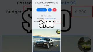 How To Make 700 Finding A Camaro Car