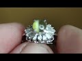 chrysoberyl cat s eye diamond ring pt900 platinum theopaloutlet band estate