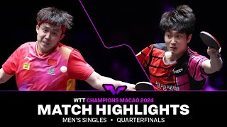 Wang Chuqin vs Cho Daeseong | MS QF | WTT Champions Macao 2024