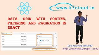 014 - React Data Grid with sorting, filtering and pagination #react #simplereact