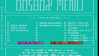3 In 1 DOSBox Batch File Menu