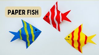 How To Make Easy Origami Paper Fish For Kids / Nursery Craft Ideas / Paper Craft Easy / KIDS crafts