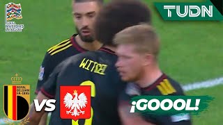 ¡EMPATE! Witsel aprovecha y hace golazo | Bélgica 1-1 Polonia | UEFA Nations League 2022 - J2 | TUDN