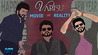 Varisu 😎Movie vs  😂Reality 2D animation video | Happy New year | Thalapathy Vijay | Vamsi | ThamanSS