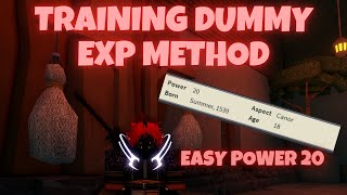 Deepwoken | NEW BEST PROGRESSION METHOD (TRAINNING DUMMY EXP METHOD)