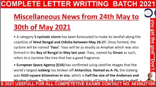 Miscellaneous News from 24th May to 30th of May 2021
