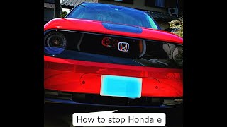 Honda e power off