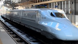 九州新幹線 新玉名駅 N700 S編成 高速通過!!待避線なしのド迫力!!