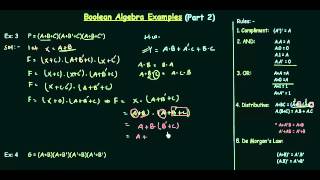 Lec 10 Boolean Algebra Examples Part 2