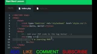 Codecademy PHP- PHP Syntax