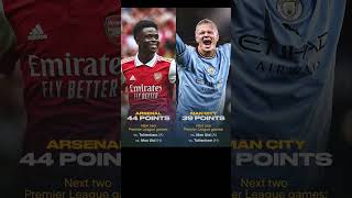 Arsenal and Manchester City's next two Premier League opponents...