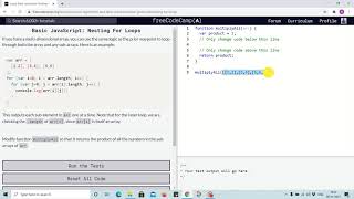 Lesson 99 - nesting for loops - freecodecamp