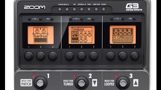 Zoom G3 demo exploring possibilities