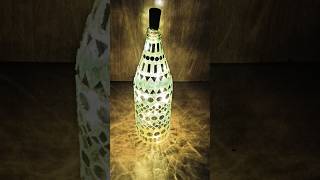 DIY night lamp using old glass bottle #diy #craft #nightlamp #shorts #pinterestinspired #bottleart