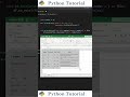 Save Pandas DataFrame as an Excel Sheet | Python Tutorial