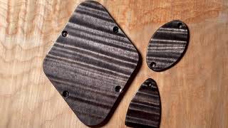 Charcoal curly maple control+switch+truss rod cover/backplate for Paul Reed Smith PRS McCarty 594