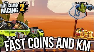 Hill Climb Racing 2 - How to get coins and KM fast