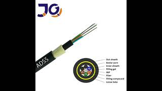 All Dielectric Self-supporting (ADSS) Double Sheath Span 50-400m 4-288 Cores Fiber Optic Cable