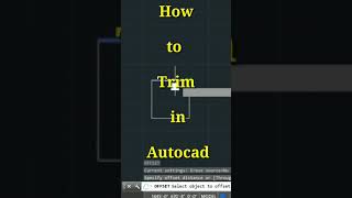 2D Autocad | How to trim | TRIM command | Auto cad shortcut #shorts