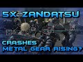 Can a 5x Zandatsu with one cut crash your game in Metal Gear Rising?