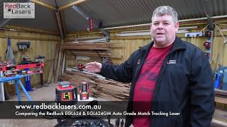 RedBack Lasers EGL624 compared to the EGL624GM Auto Grade Tracking Laser