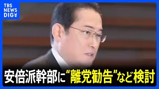 安倍派幹部へ「離党勧告」などの処分検討　4月5日までに　裏金問題｜TBS NEWS DIG