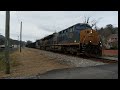 csx loaded coal train in gate city VA going to Kingsport TN. 1/02/2023