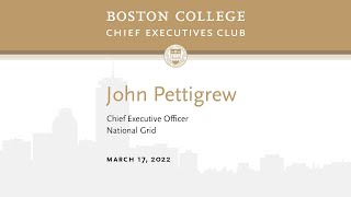 BC CEO Club: John Pettigrew, CEO of National Grid