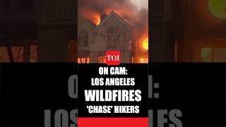 California Wildfires: Hikers Flee Los Angeles Wildfire As Flames And Smoke Chase Them | Watch