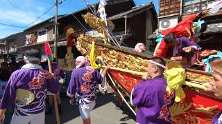 平成30年 富田の鯨船 北島組 神社丸 町練り